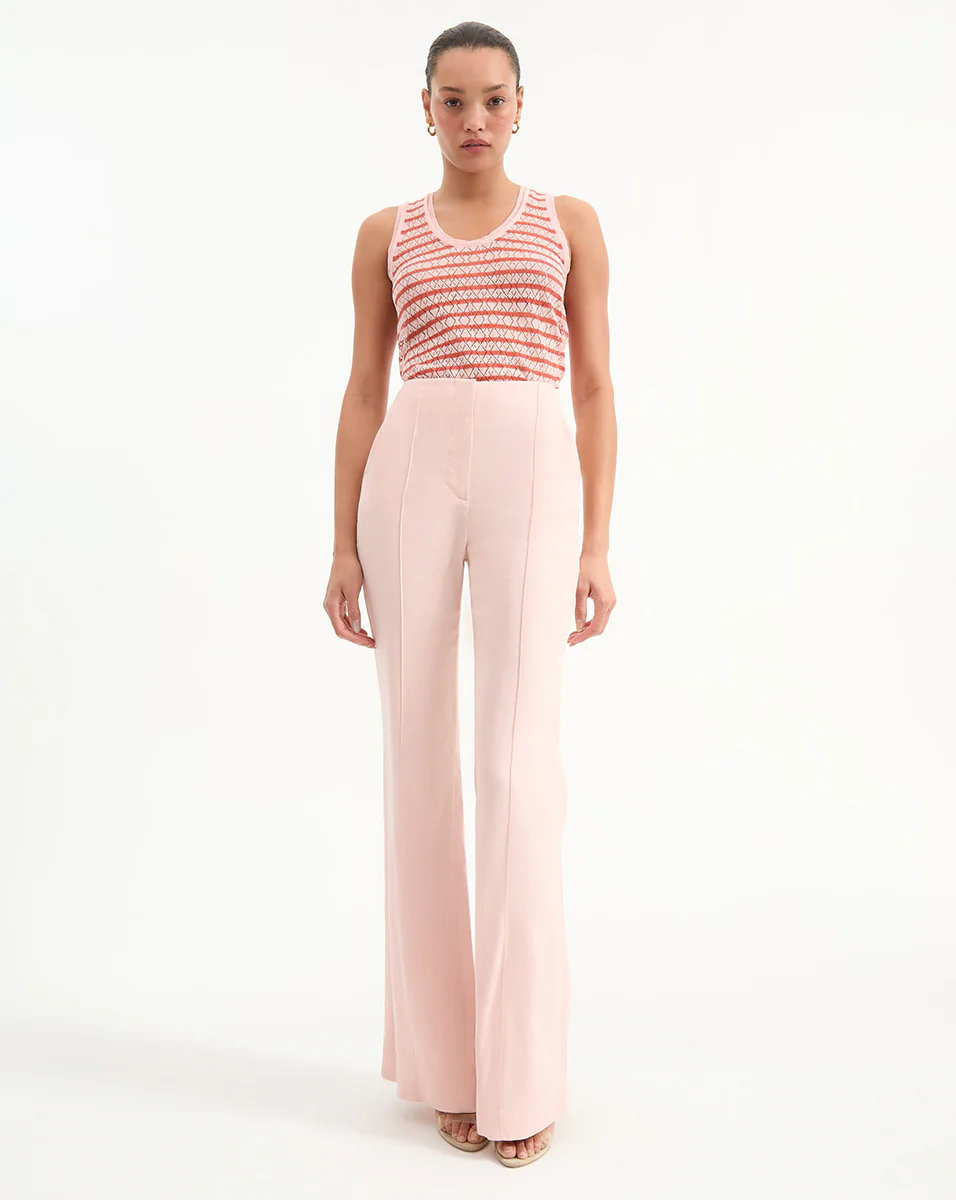 Veronica Beard | Komi Wide Leg Linen Pant in Pink – Ruth Shaw Inc