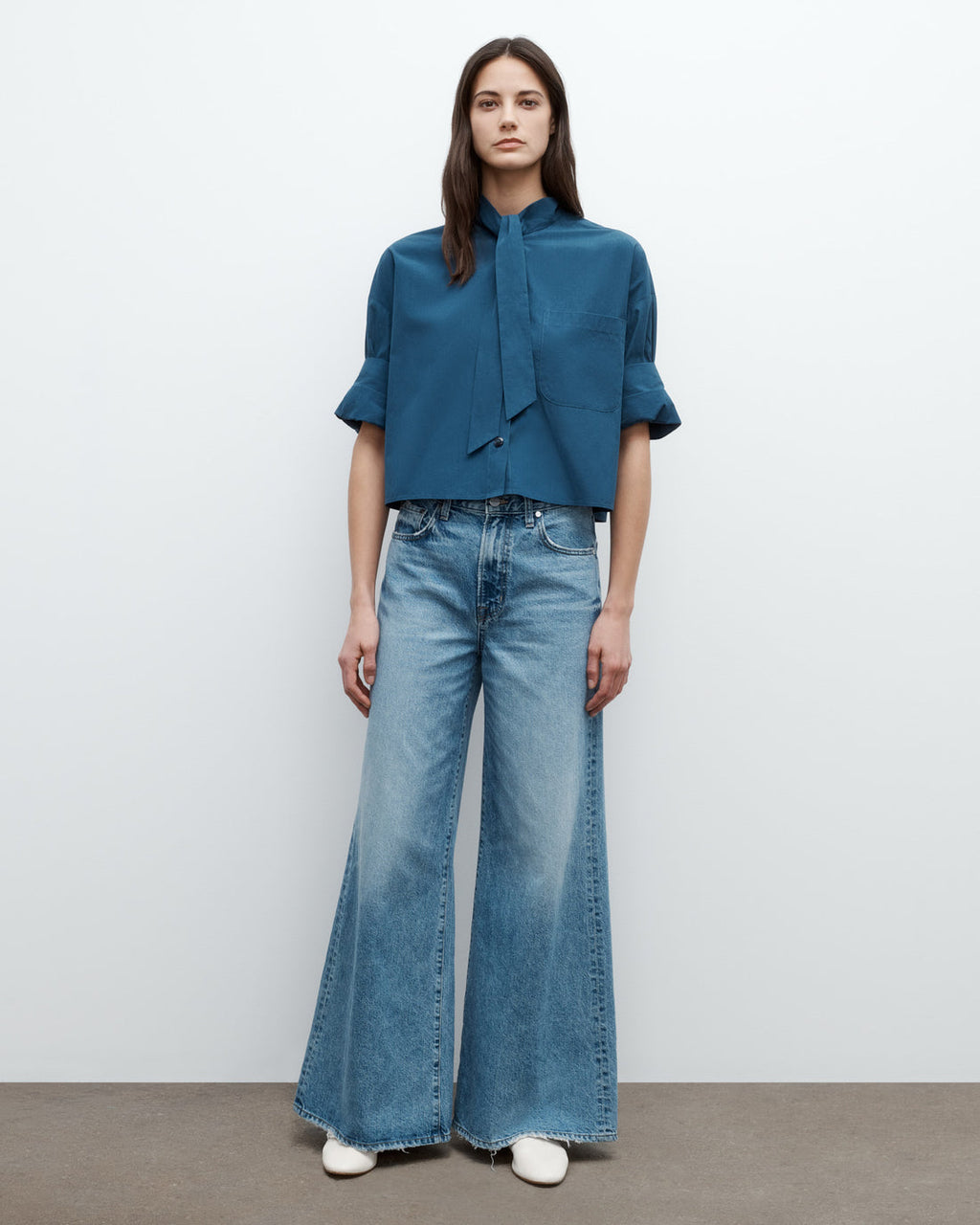 TWP | Next Ex Shirt With Tie in Superfine Cotton