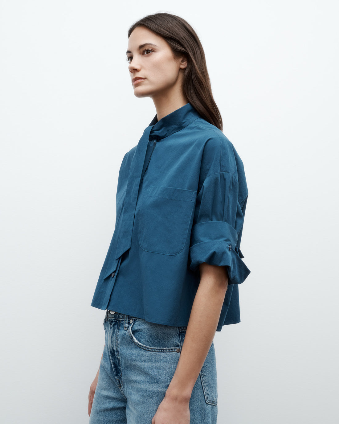 TWP | Next Ex Shirt With Tie in Superfine Cotton