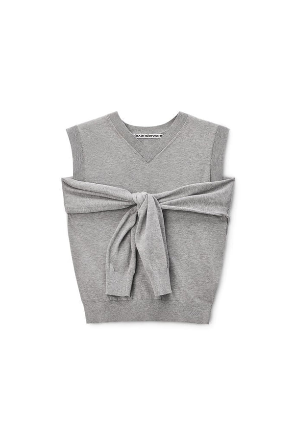 Alexander Wang | Layered V-Neck Vest With Tie Front