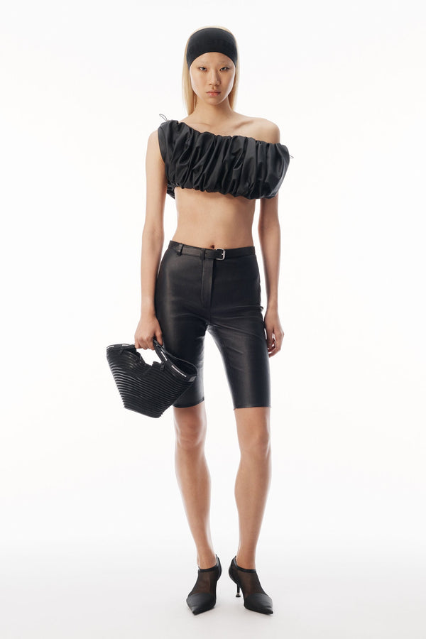 Alexander Wang | High-Rise Leather Shorts