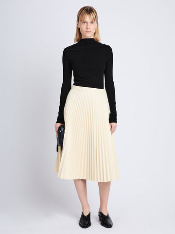 Proenza Schouler White Label | Daphne Pleated Faux Leather Skirt