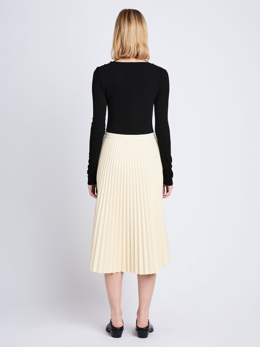 Proenza Schouler White Label | Daphne Pleated Faux Leather Skirt