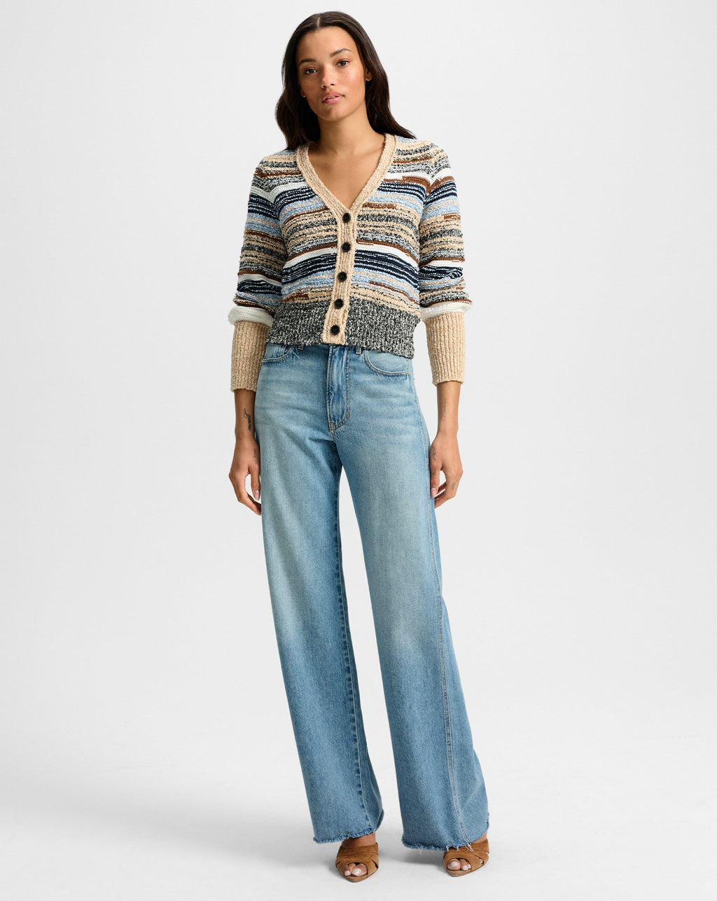 Veronica Beard | Cecily Striped Cardigan