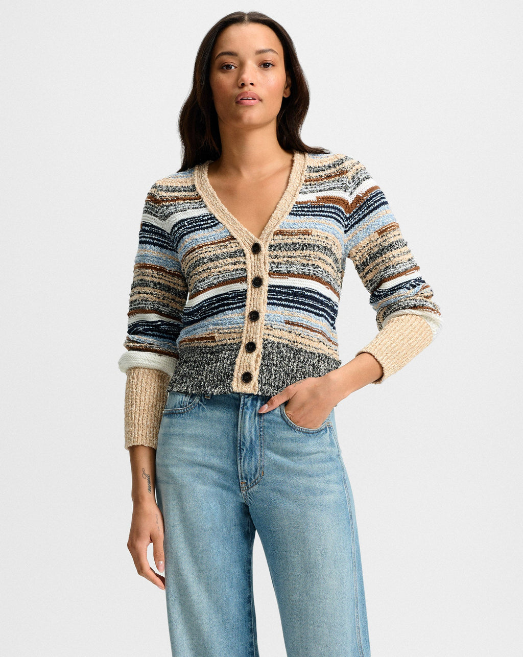 Veronica Beard | Cecily Striped Cardigan