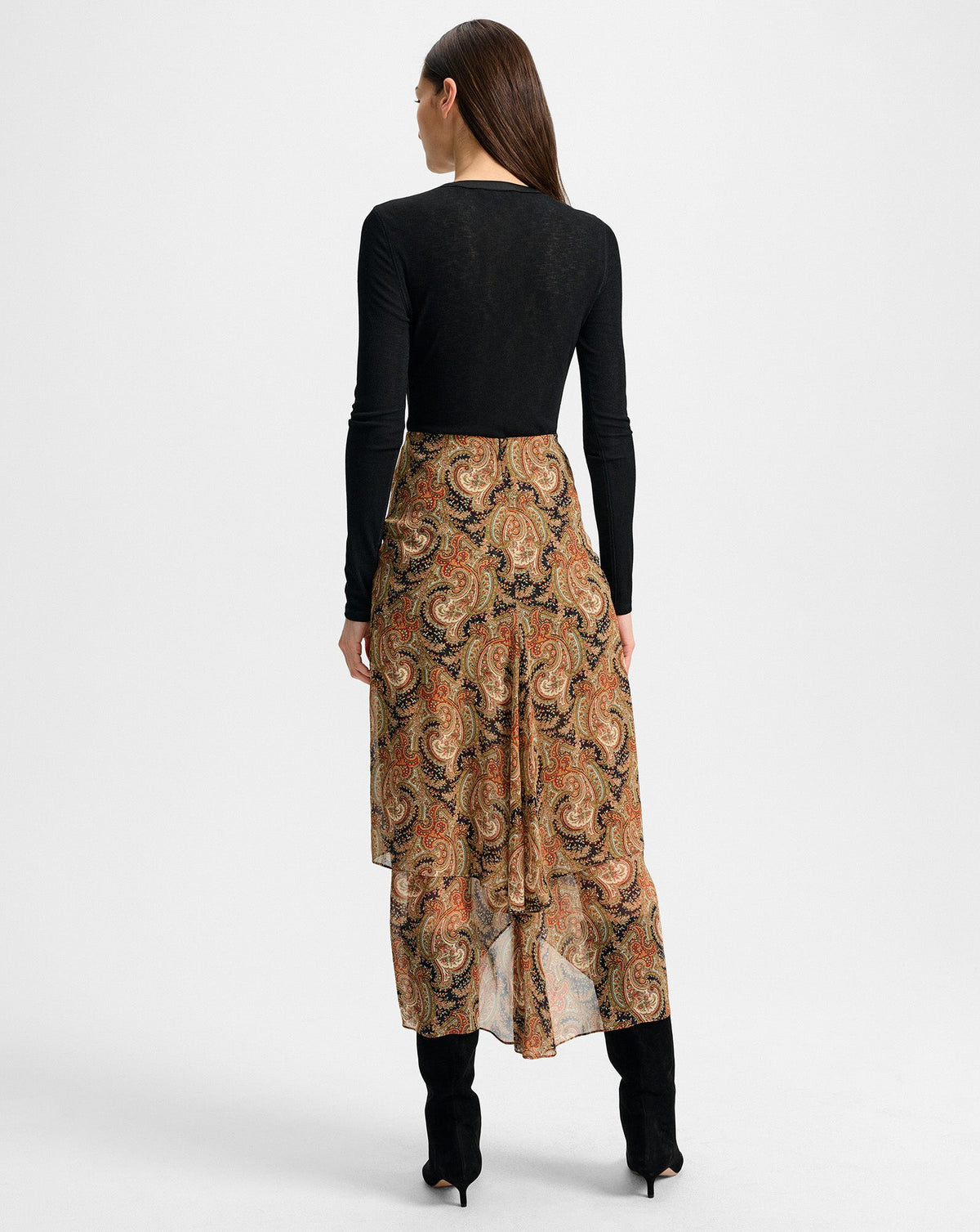 Veronica Beard | Sira Silk Midi Skirt