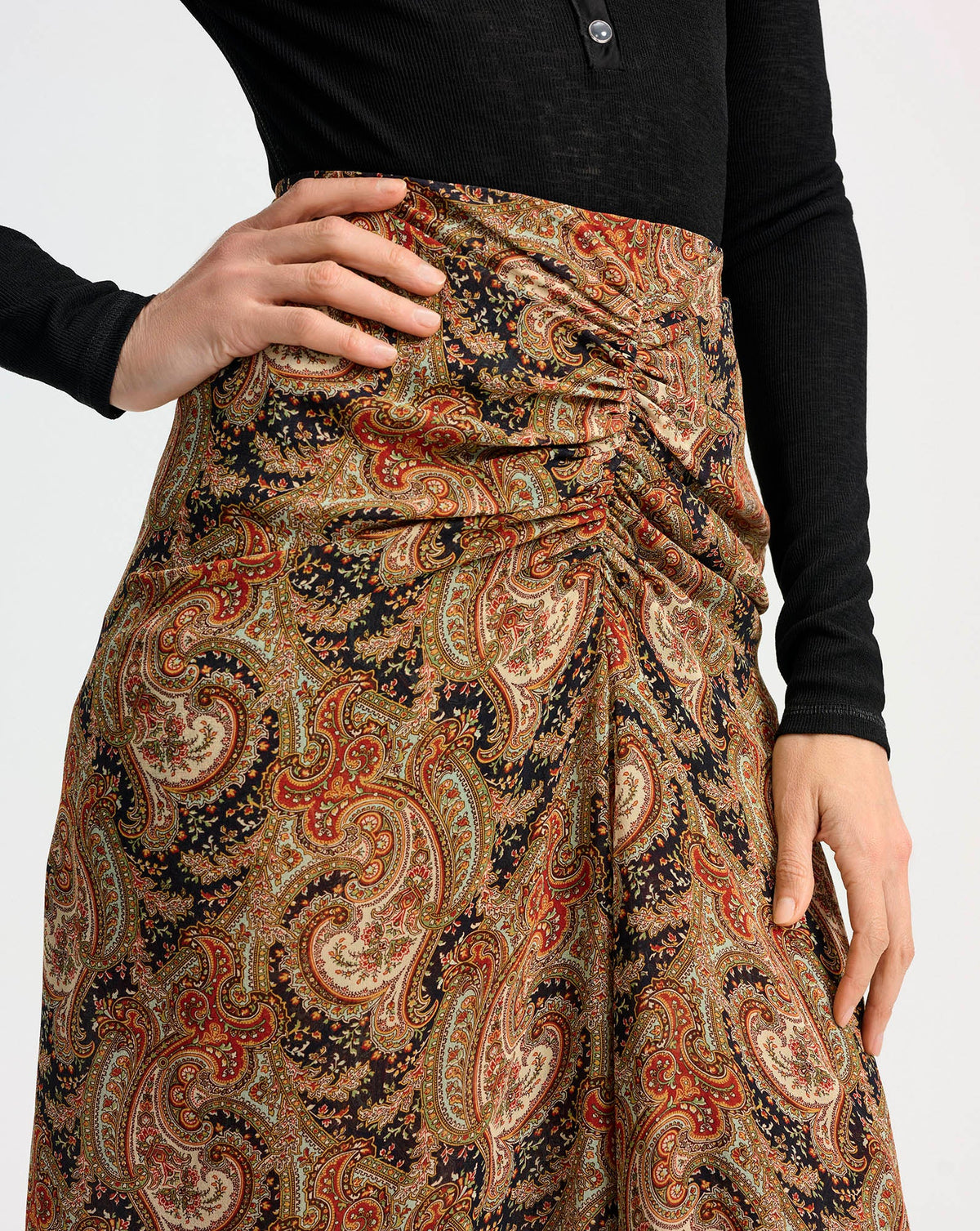 Veronica Beard | Sira Silk Midi Skirt