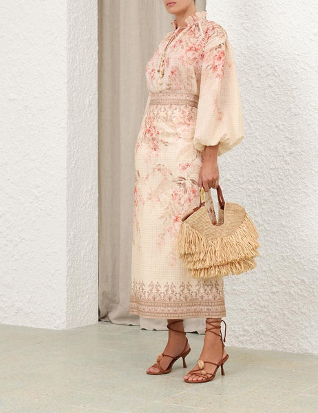 Tシャツ・カットソー Zimmermann SS25 'Illuminate Billow' blouse (3979TS251 CORF) 3.3979ts251.corf.coral-
