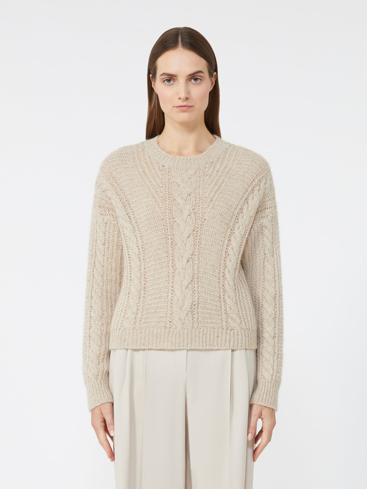 Max Mara | Boxy sweater in alpaca blend