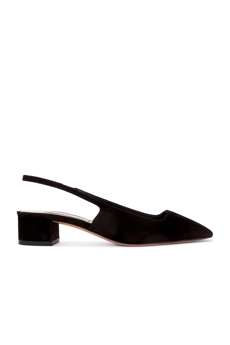 Aquazzura | Ginza Sling 35 pump in Black Suede