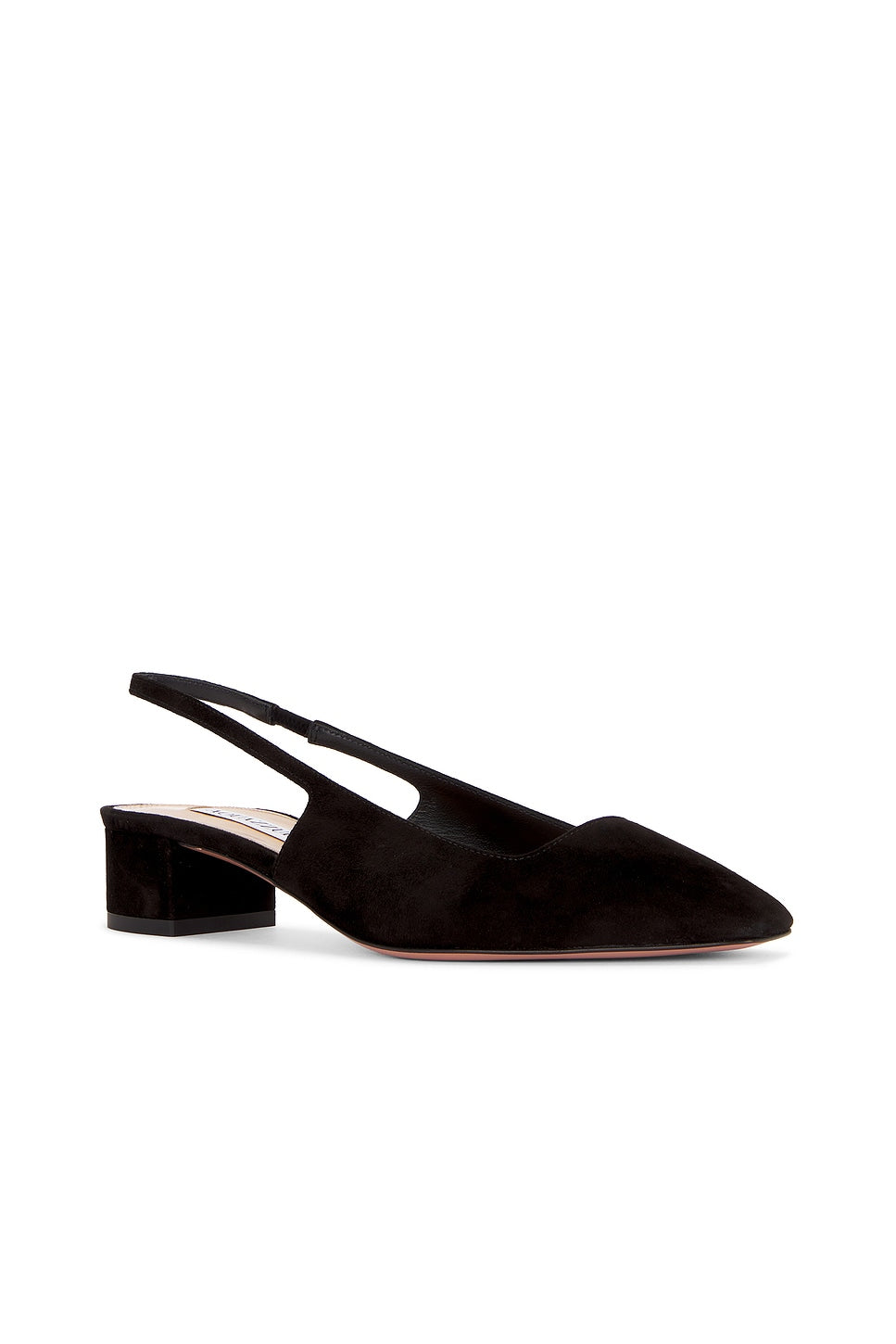 Aquazzura | Ginza Sling 35 pump in Black Suede