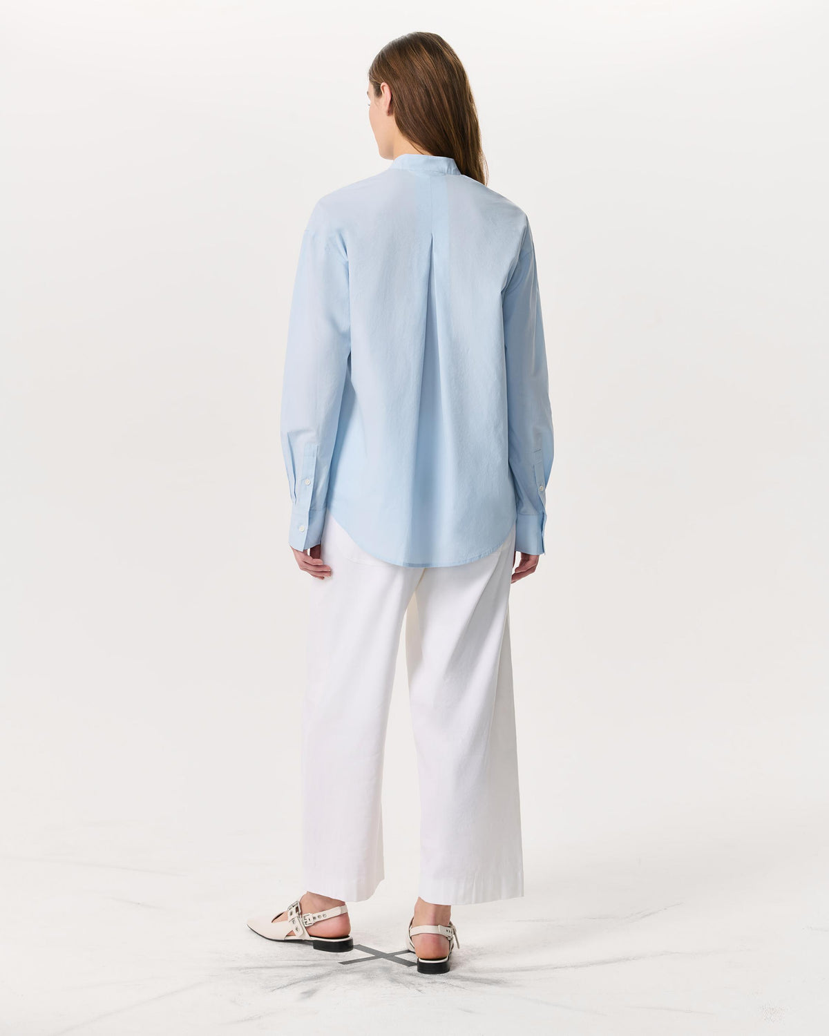 Rag & Bone | Ainsley Lace-Trim Poplin Shirt