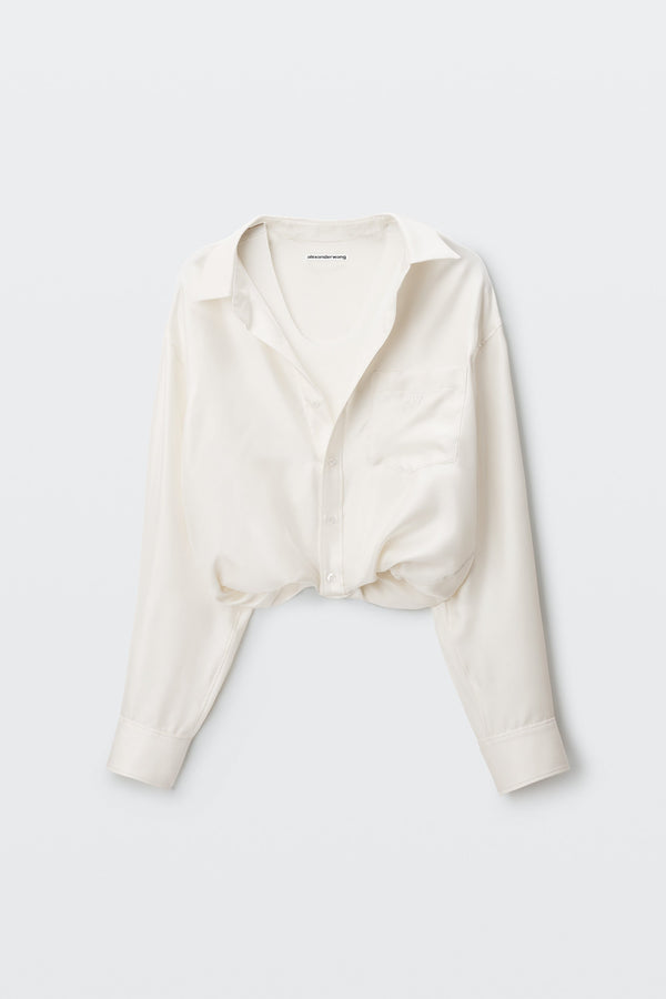 Alexander Wang | Silk Layered Cami Shirt Top