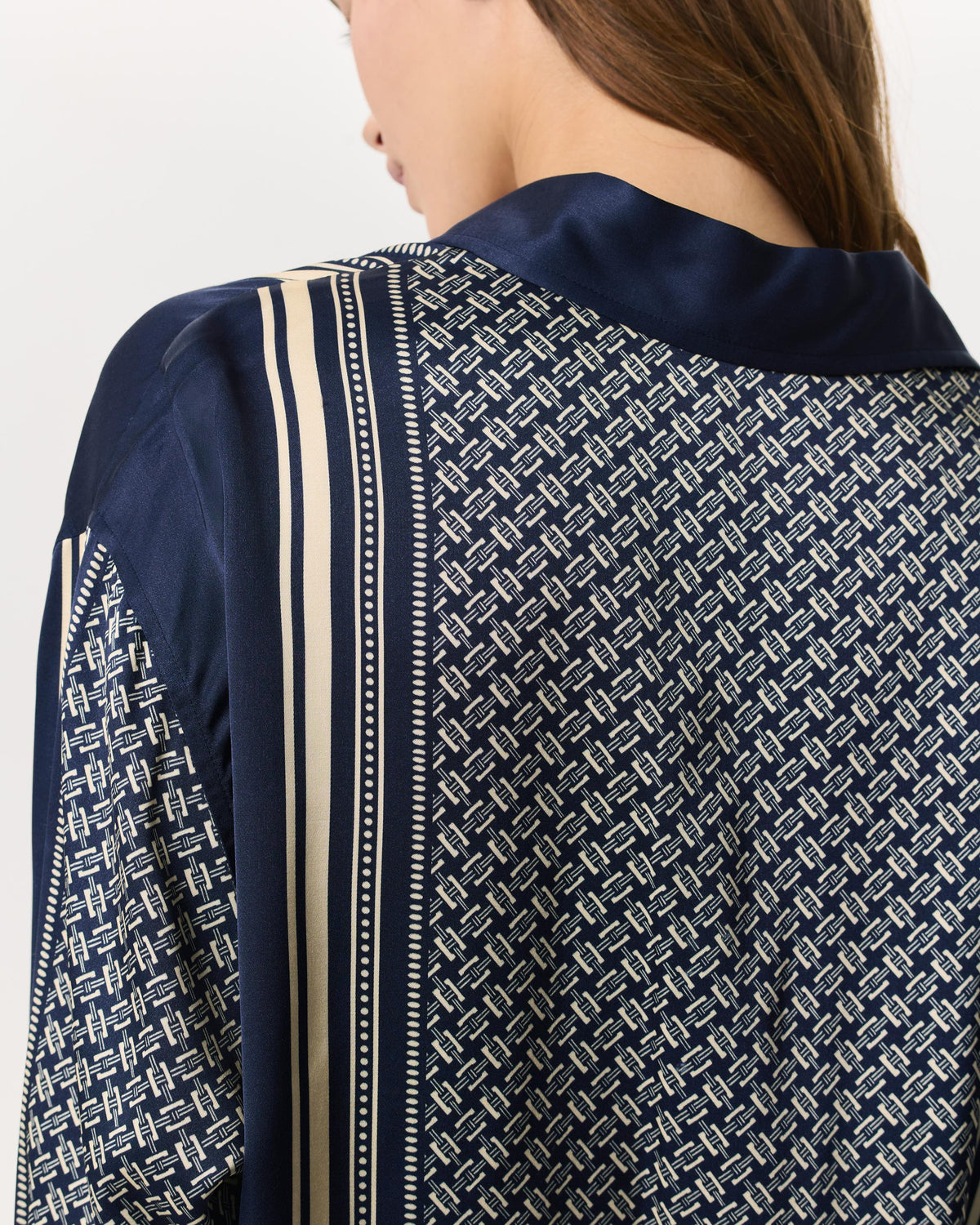 Rag & Bone | Jessica Scarf Print Satin Shirt
