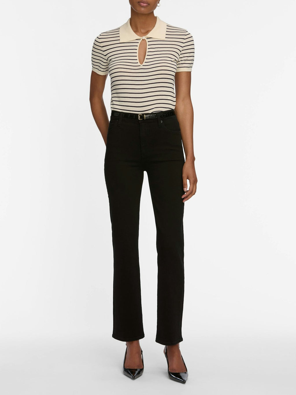 FRAME | Le Sleek Straight in Black