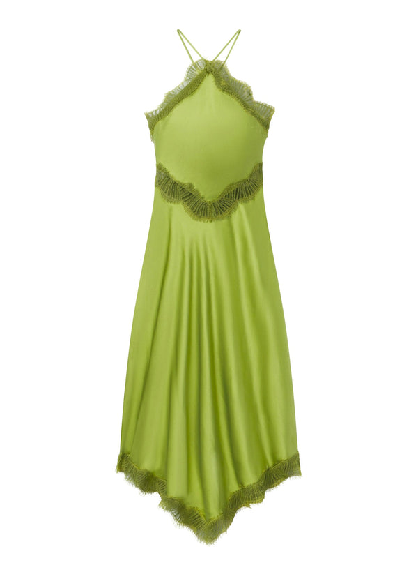 A.L.C. | Lucia Satin & Lace Midi Dress