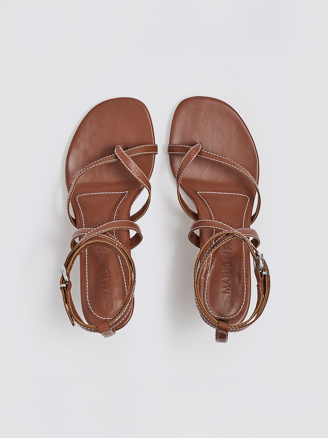 Marion Parke | Geri Angled Kitten Heel in Luggage