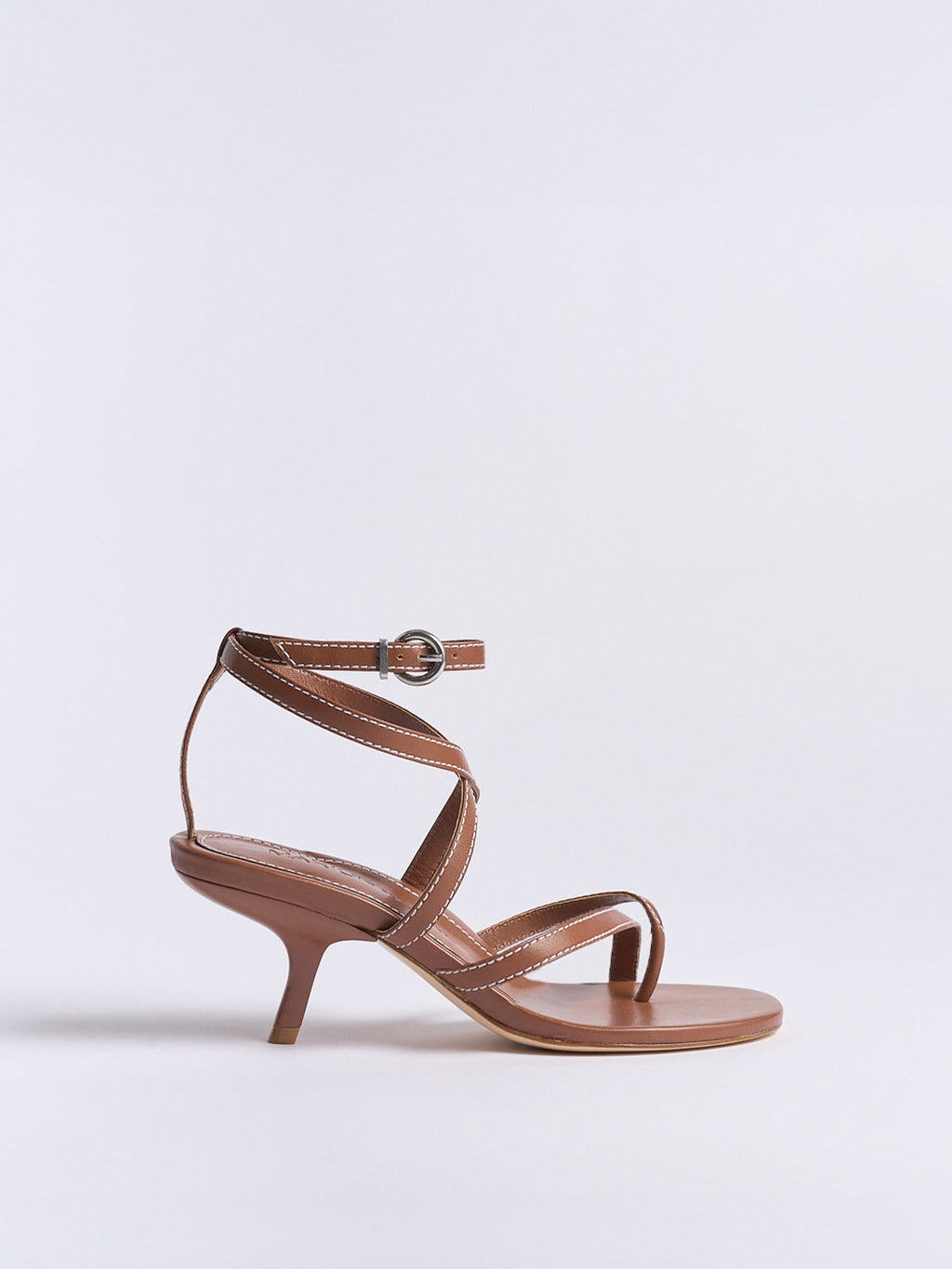 Marion Parke | Geri Angled Kitten Heel in Luggage