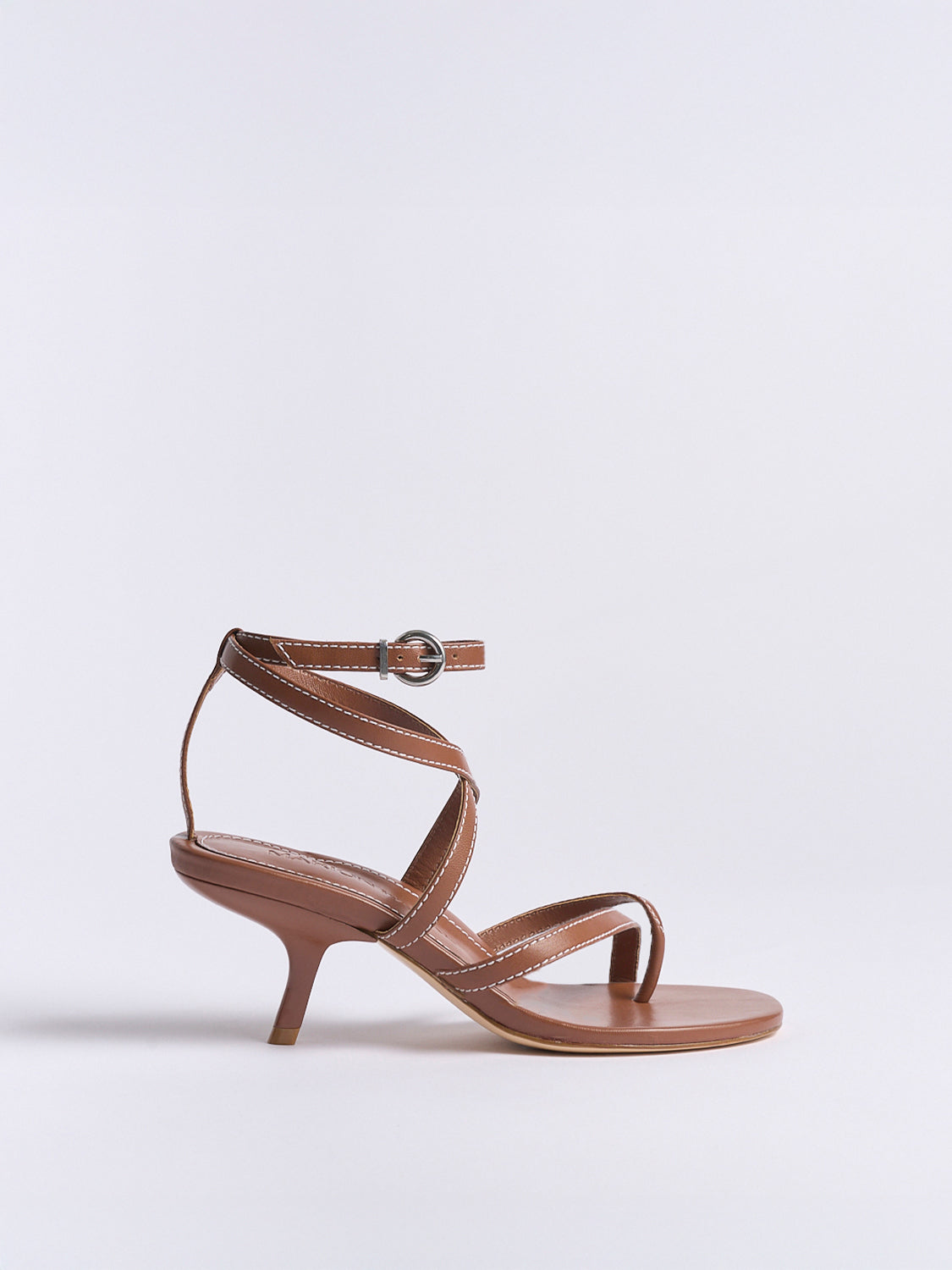 Marion Parke | Geri Angled Kitten Heel in Luggage