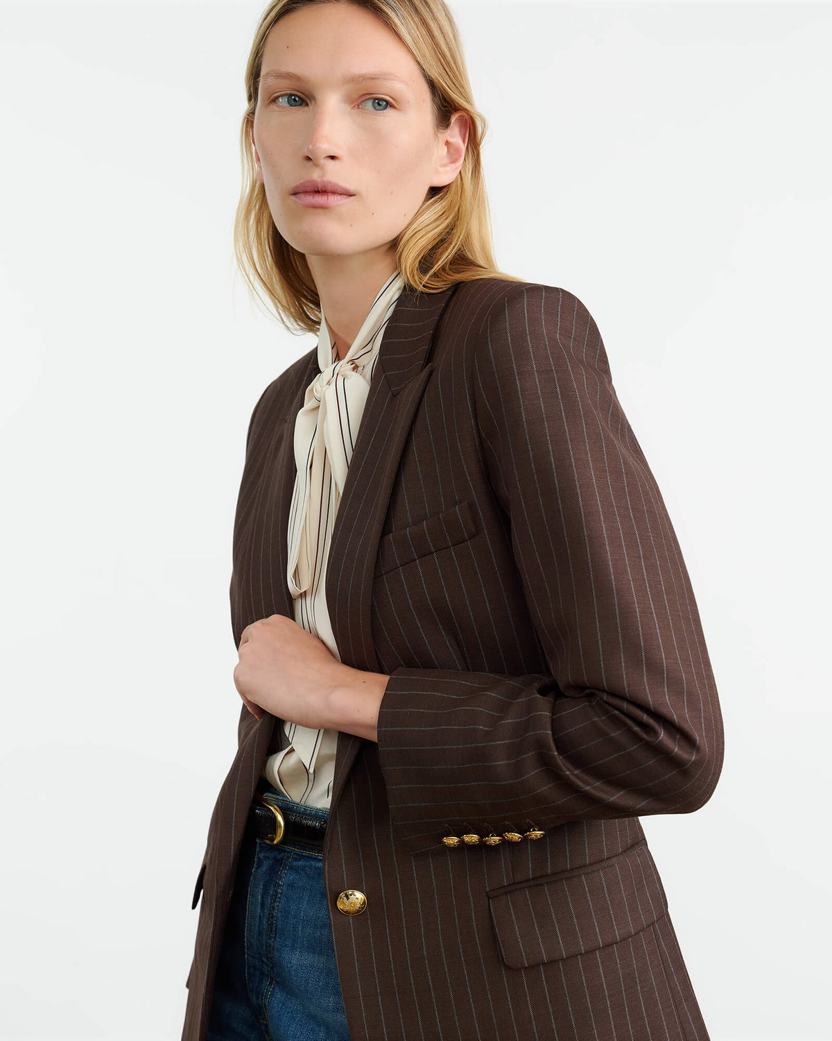 Nili Lotan | Diane Pinstripe Blazer