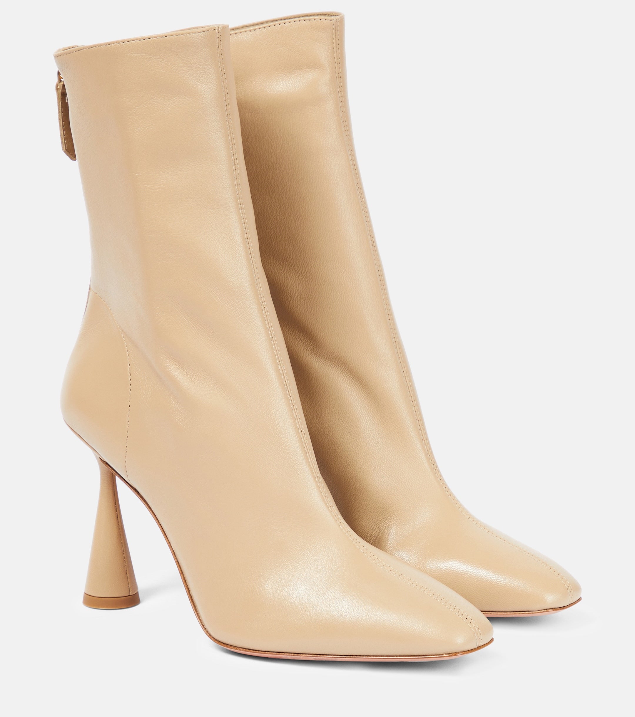 Aquazzura | Amore Bootie 95 in Soft Beige