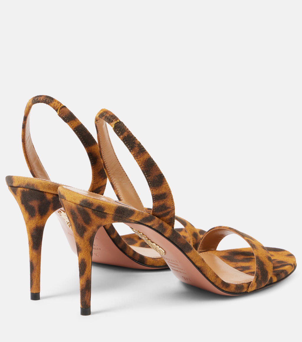Aquazzura | Leopard So Nude Sandal 85mm