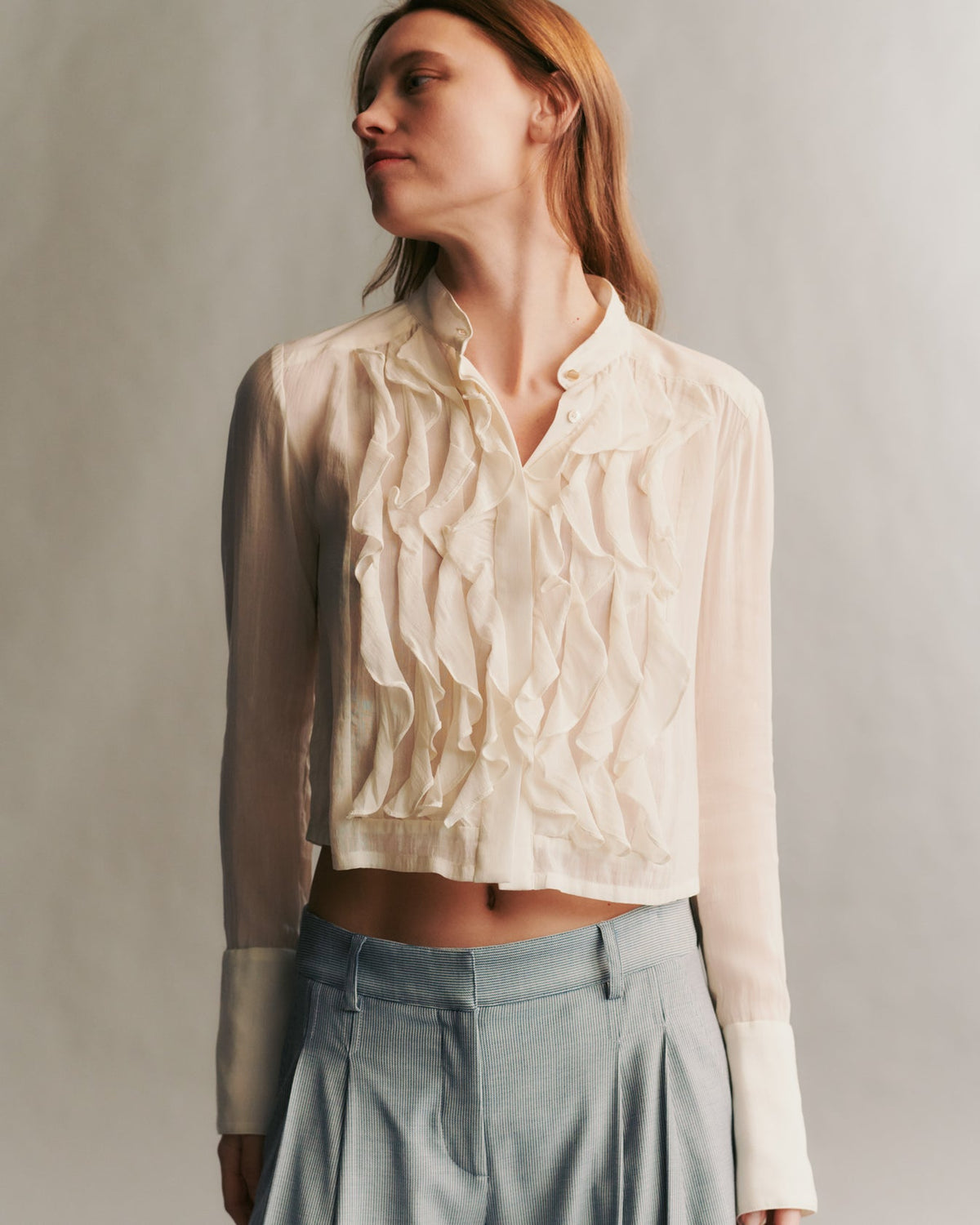 TWP | Patti Shirt in Crinkled Silk