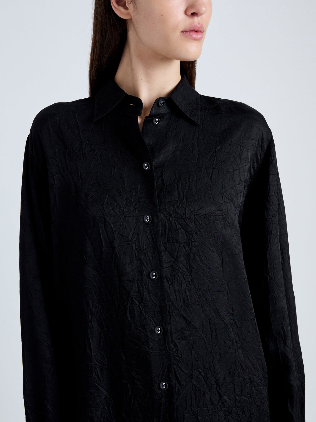 Proenza Schouler White Label | Hall Shirt in Crinkled Flou