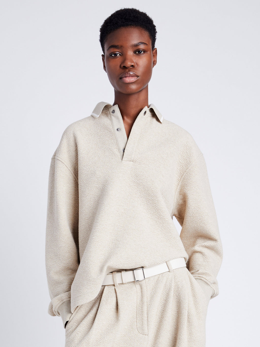 Proenza Schouler | Genevieve Knit Pullover in Cloque