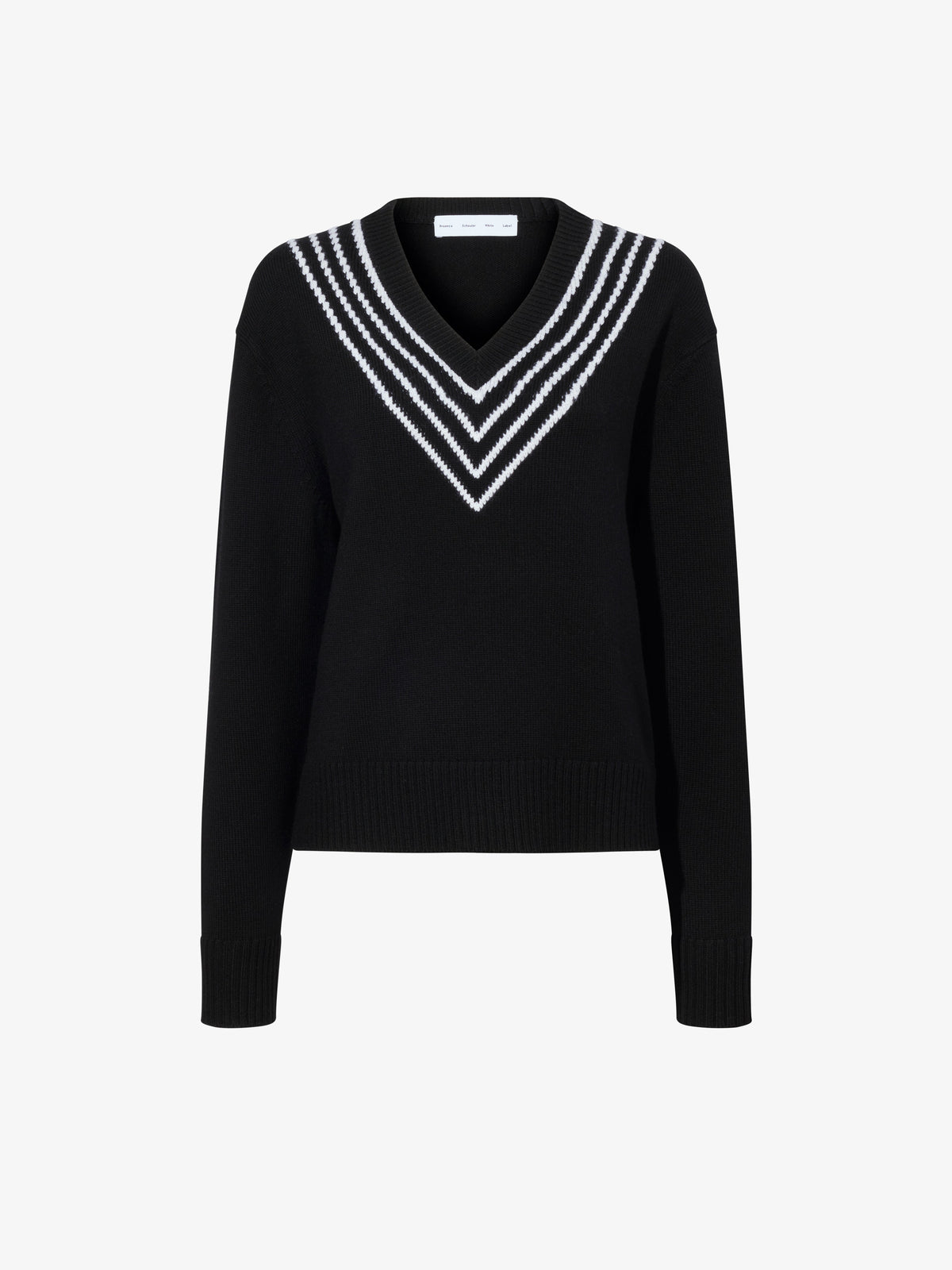 Proenza Schouler | Gianna Sweater Merino Stripe in Black