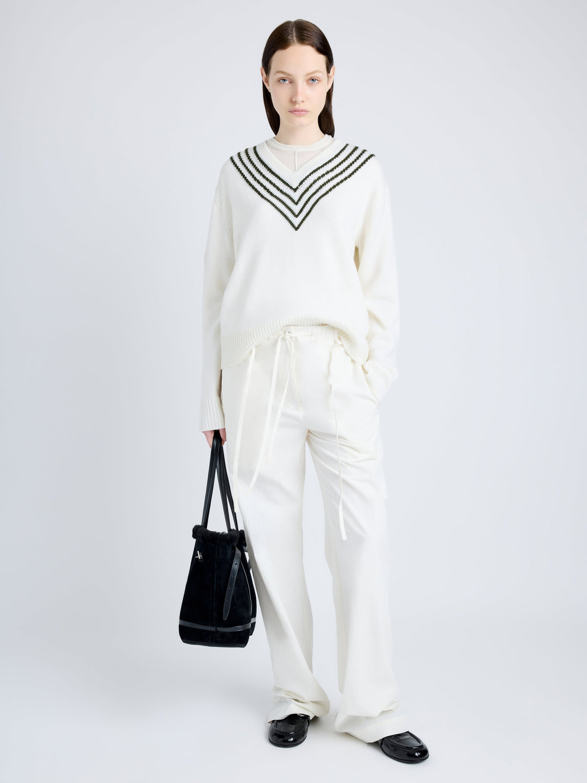 Proenza Schouler | Gianna Sweater in Merino Stripe