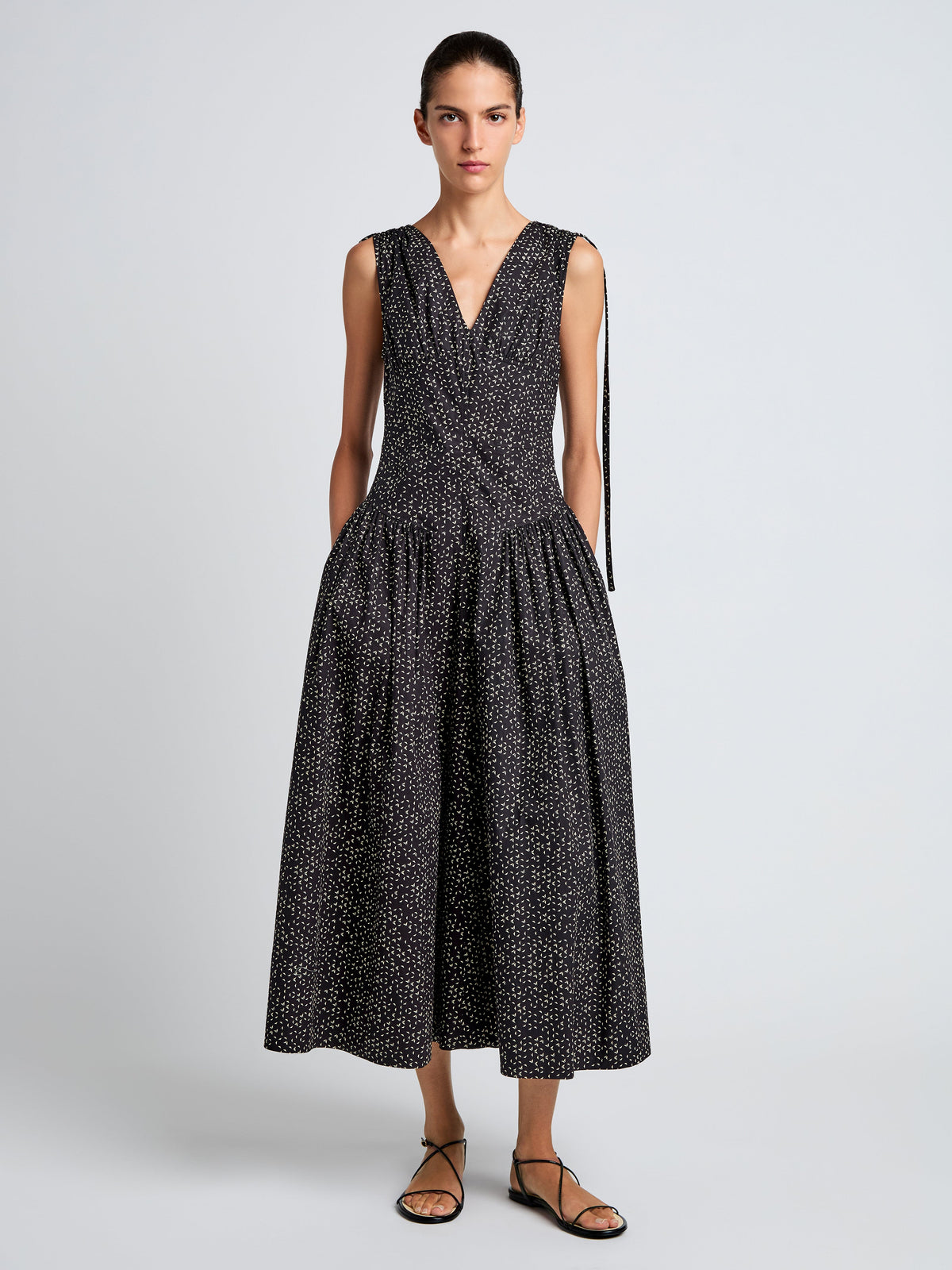 Proenza Schouler | Clayton Dress in Printed Poplin
