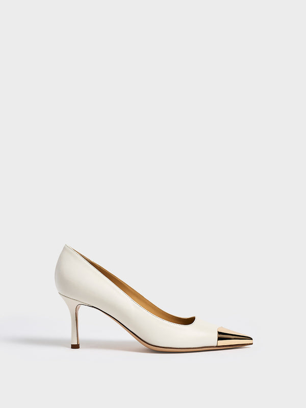 Marion Parke | Ava Pump Ivory/Gold