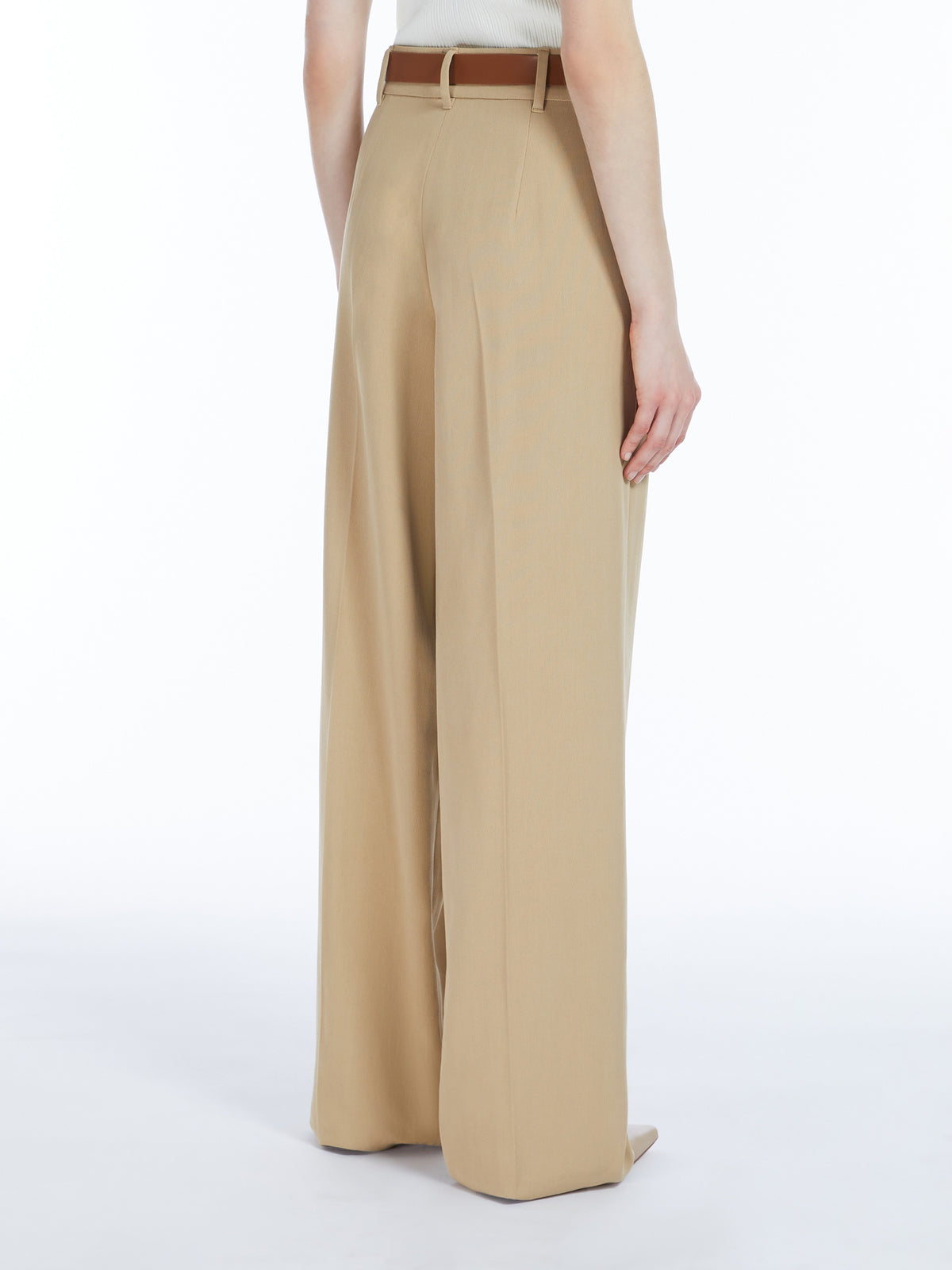 Max Mara | Canvas Colonial Trousers With Belt