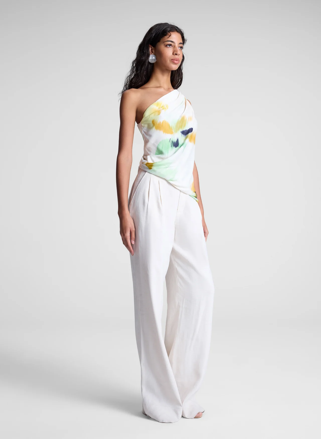 A.L.C. | Aster Satin One Shoulder Top
