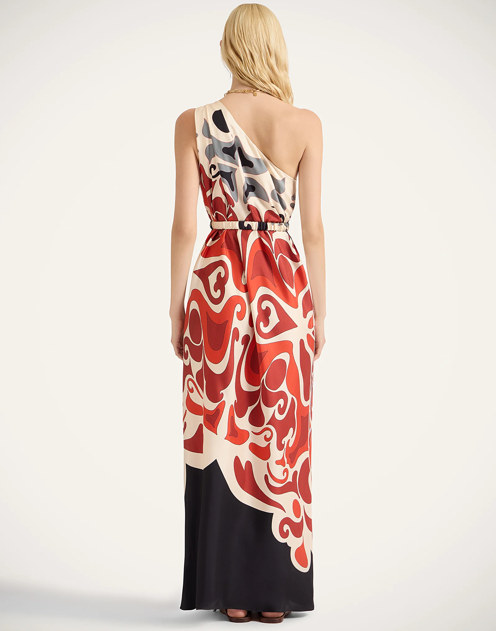 La Double J | Roy Dress in Phoenix Ivory Silk Twill