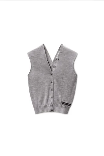 Alexander Wang | Button-Front Tank Cardigan