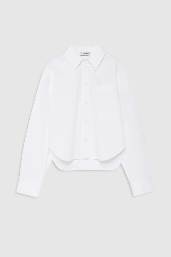 Anine Bing | Scott Cropped Shirt