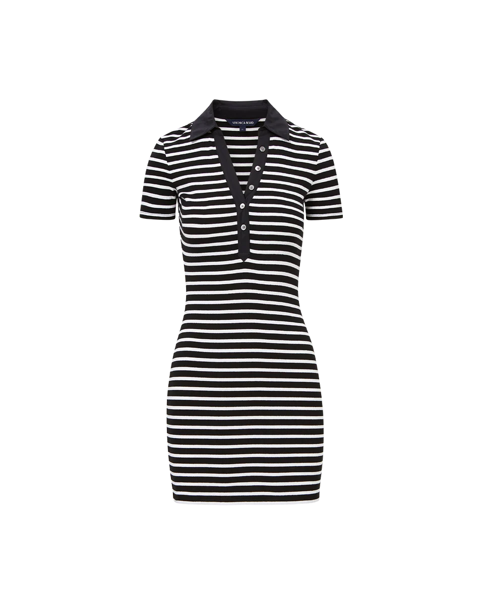 Veronica Beard | Bailey Striped Polo Dress