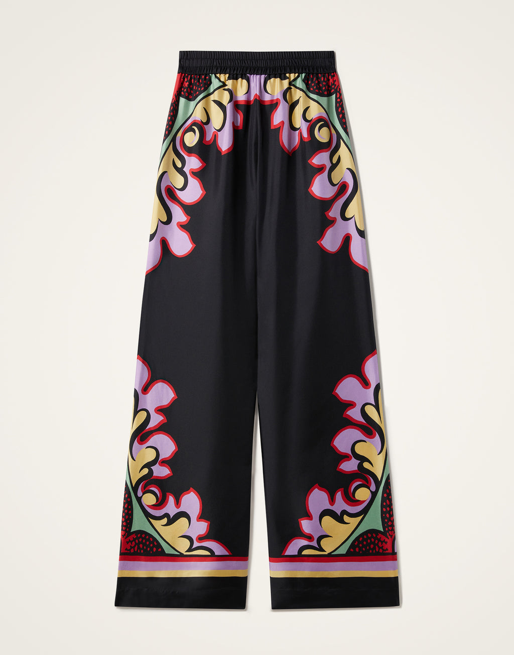 La Double J | Palazzo Pants in Lilac Silk Twill