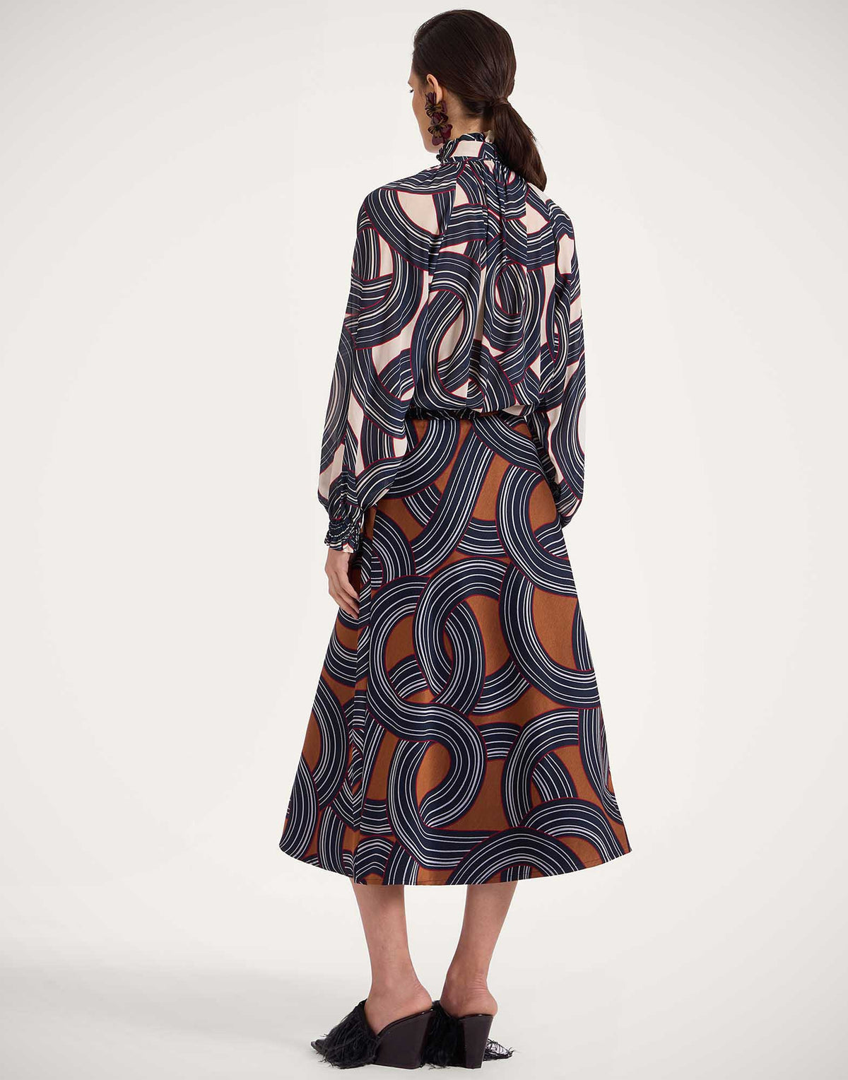 La Double J | Drawstring Skirt in Montecarlo Blue