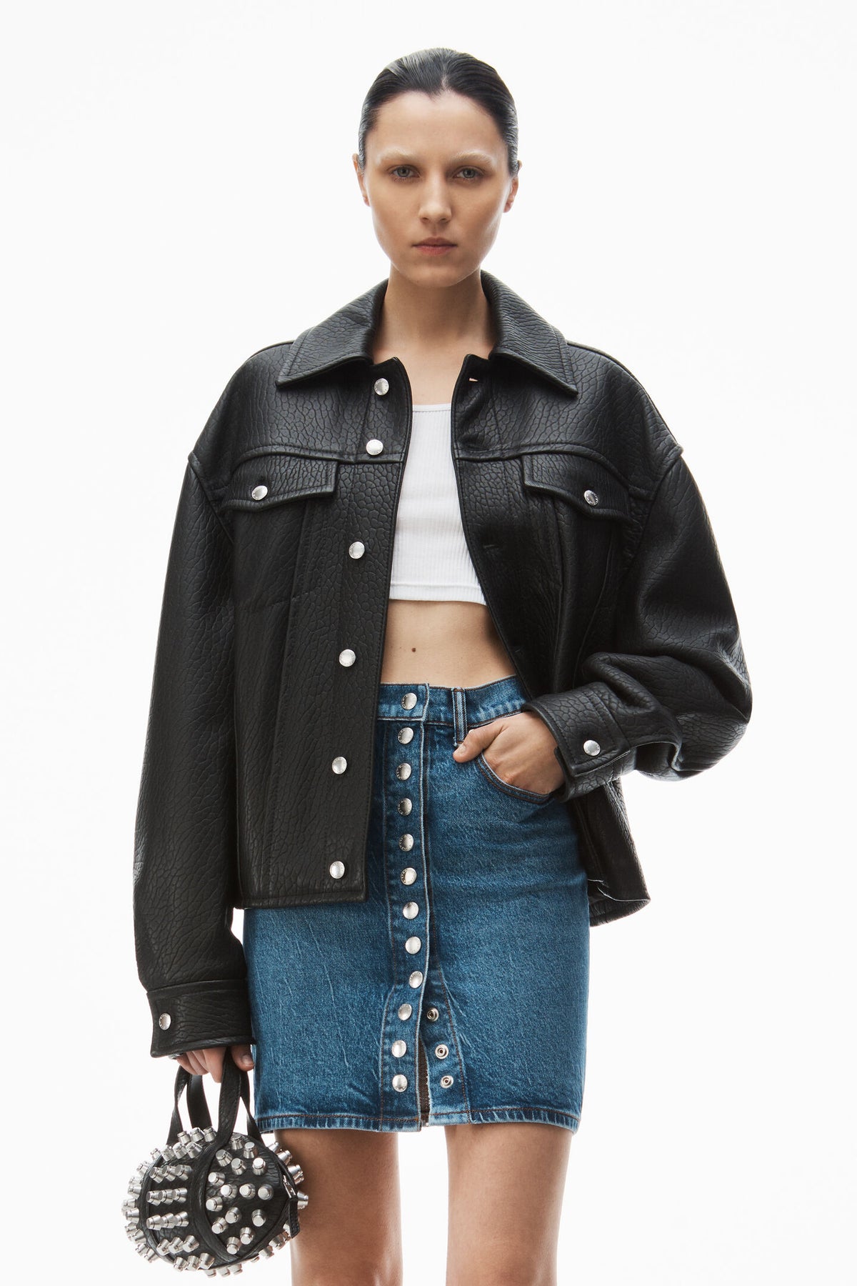 Alexander Wang | Denim Comfort Stretch Mini Skirt