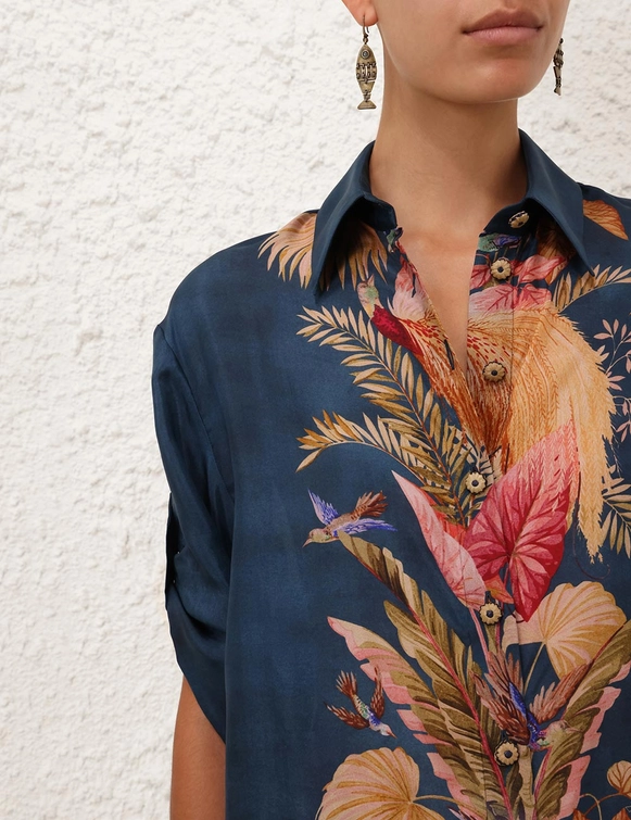 Zimmermann | Ascension Relaxed Shirt Dark Blue