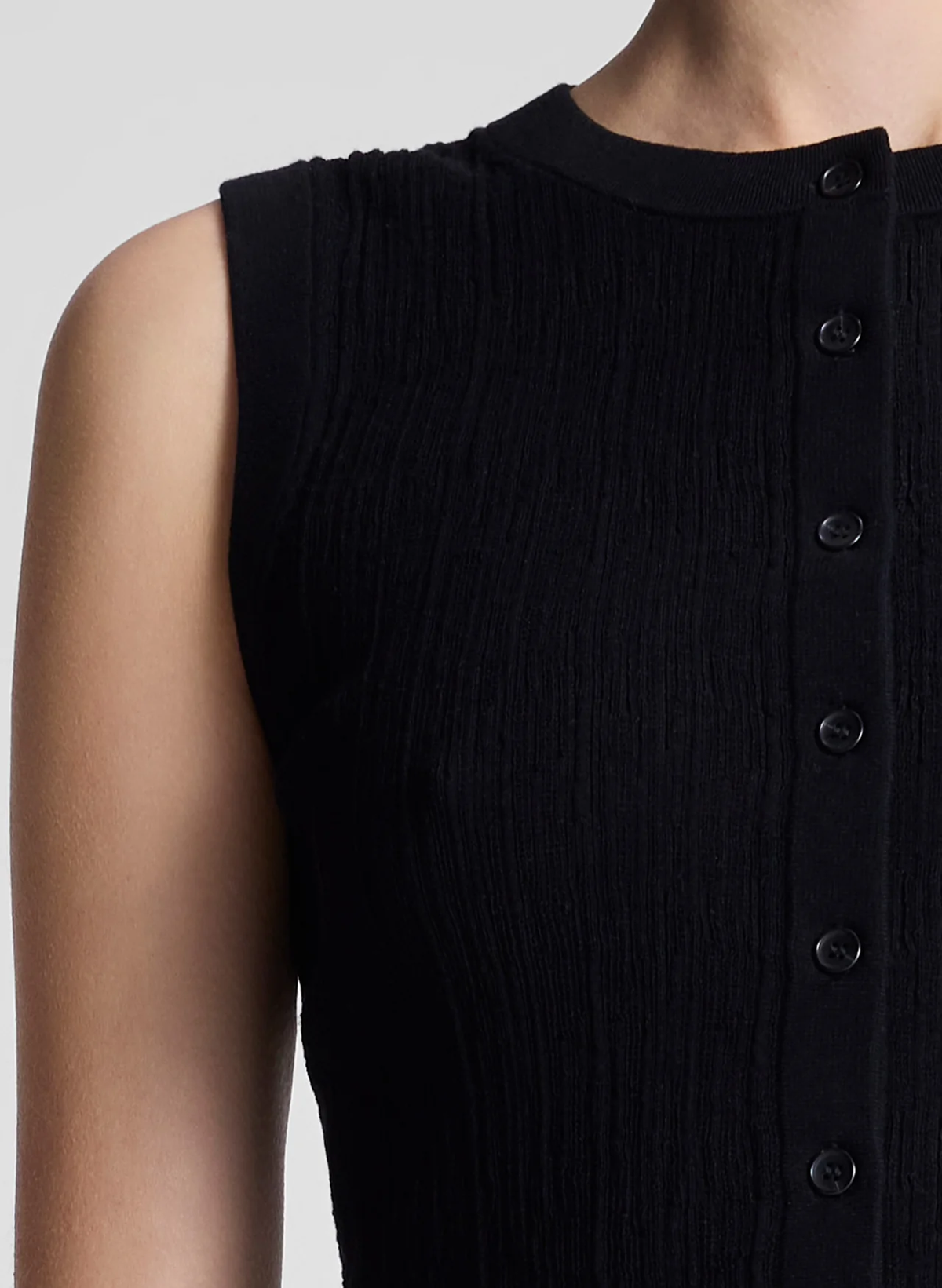 A.L.C. | Lottie Cropped Fine Knit Top