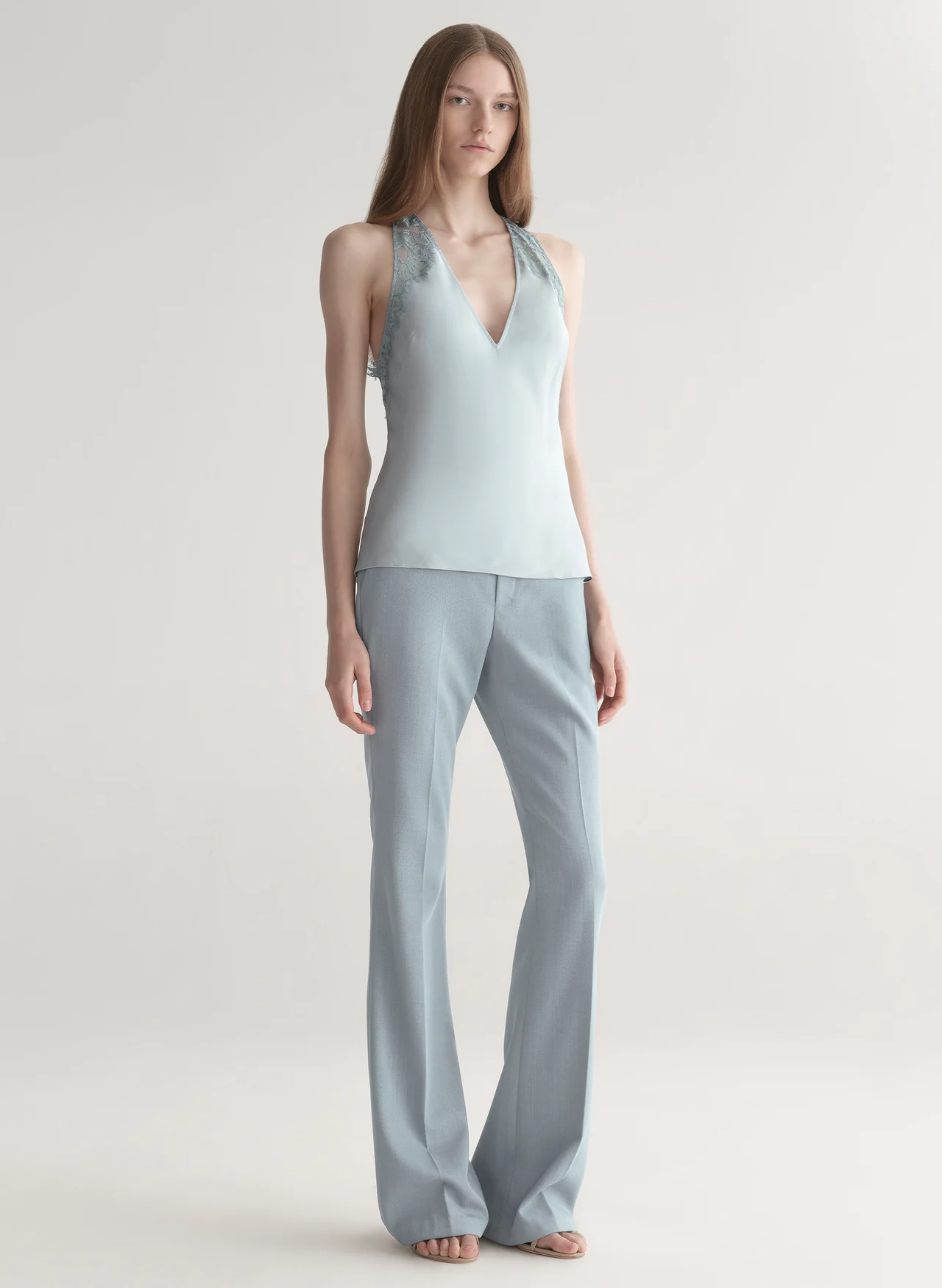 A.L.C. | Wes Satin And Lace Top