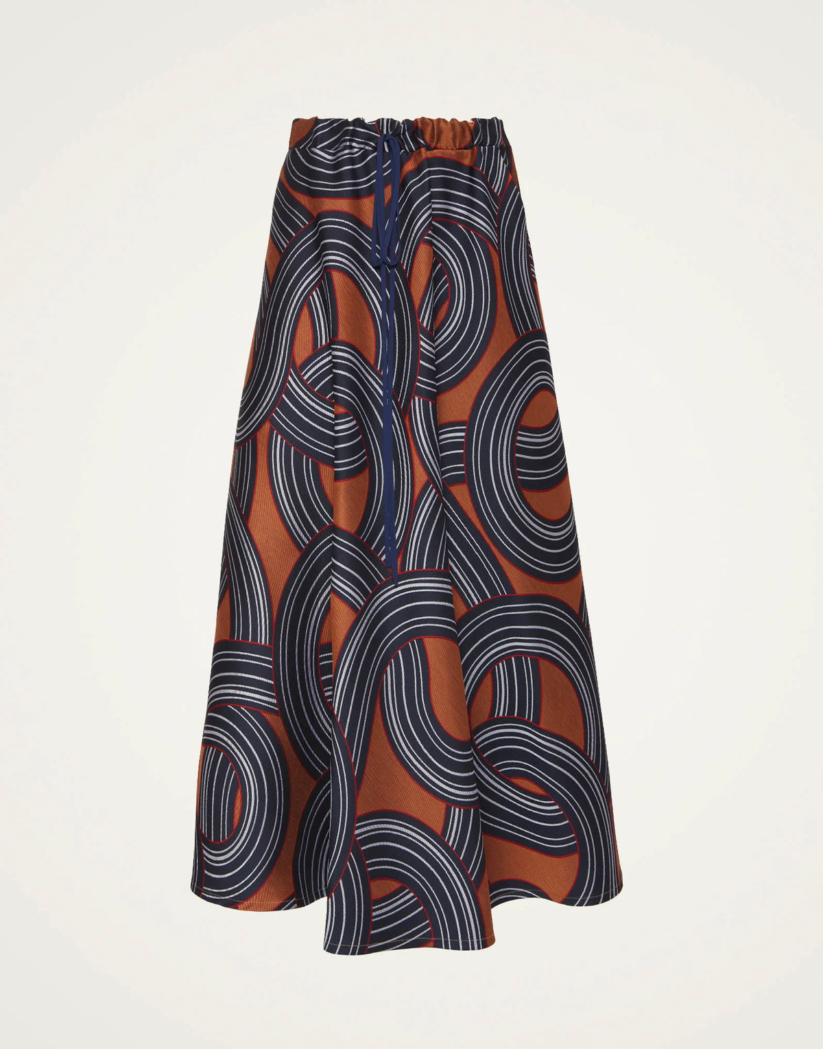 La Double J | Drawstring Skirt in Montecarlo Blue