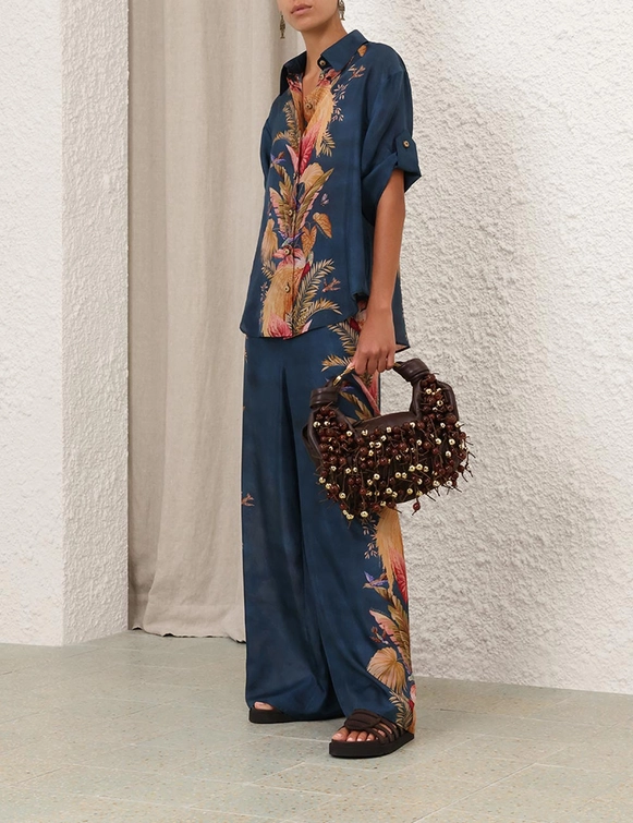 Zimmermann | Ascension Relaxed Pant in Dark Blue – Ruth Shaw Inc Zimmermann | Ascension Relaxed Pant in Dark Blue – Ruth Shaw Inc