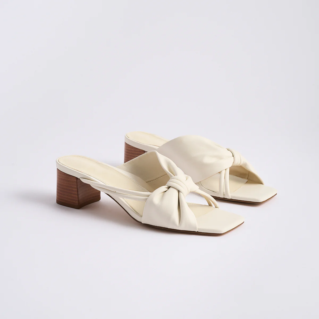 Marion Parke | Laney 45 Sandal in Light Cream Nappa