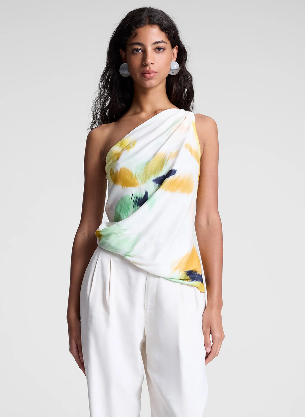 A.L.C. | Aster Satin One Shoulder Top