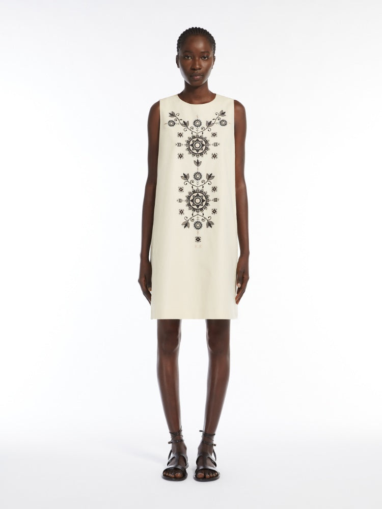 Max Mara | Cotton & Linen Canvas Dress
